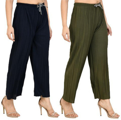 GLADLY Relaxed Women Multicolor Trousers