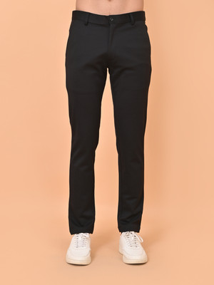 El Cielo Slim Fit Men Black Trousers