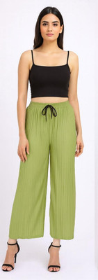 AdvibaFashion Regular Fit Women Green Trousers