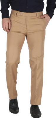 UpToDate Fashion Regular Fit Men Khaki Trousers