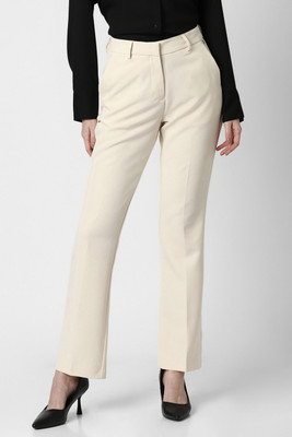 VAN HEUSEN Regular Fit Women Beige Trousers