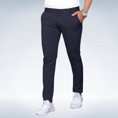 Raienterprises Slim Fit Men Grey Trousers