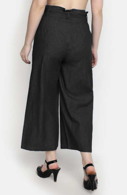 Tripursundari Fashion Regular Fit Women Black Trousers