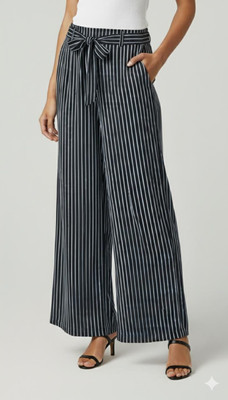 KLS Relaxed Women White Trousers