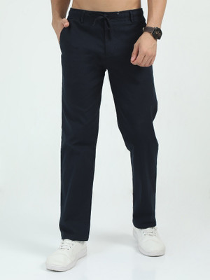 Bellaciao Clothings Co Relaxed Men Dark Blue Trousers