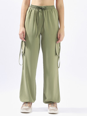 Hubberholme Relaxed Women Green Trousers
