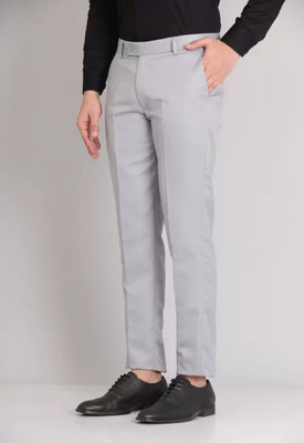 METRONAUT Slim Fit Men Grey Trousers