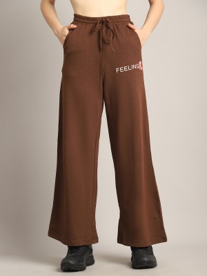 A&k Loose Fit Women Brown Trousers