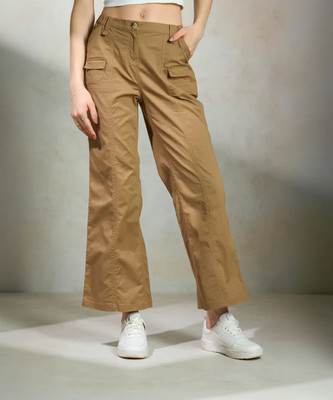 Leriya Fashion Regular Fit Women Yellow Trousers