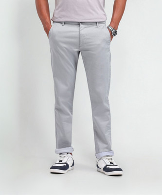 Arrow Sport Slim Fit Men Grey Trousers