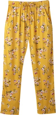 Cub McPaws Regular Fit Girls Yellow Trousers