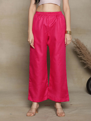 LetsDressUp Regular Fit Women Pink Trousers