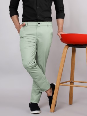 BEYOUNG Regular Fit Men Green Trousers