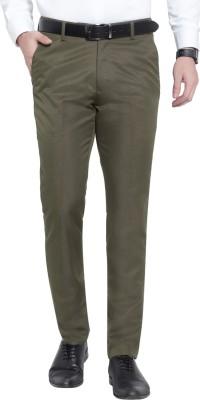 SKT Creations Slim Fit Men Green Trousers