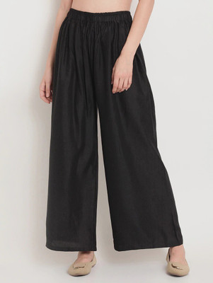 ZORRO Flared Women Black Trousers