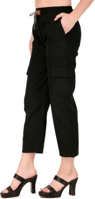 Nayably Comfort Fit, Loose Fit, Regular Fit, Skinny Fit, Straight Fit, Slim Fit Women Black Trousers