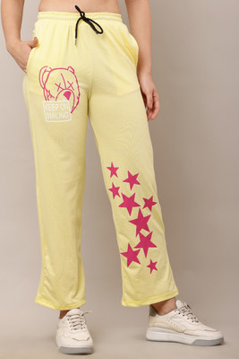 SABIAFASHION Loose Fit, Regular Fit Women Yellow Trousers