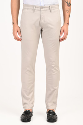 ZIPCODE MEN Slim Fit Men White Trousers