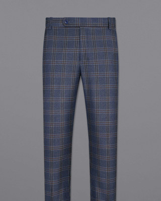 french crown Regular Fit Men Blue Trousers