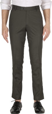 JAYCAP Slim Fit Men Dark Green Trousers