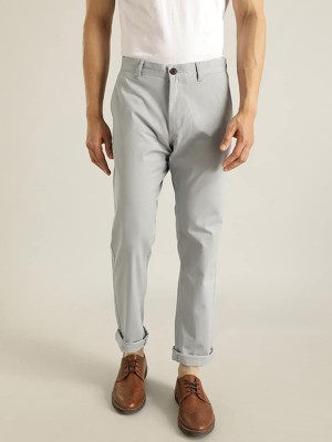 INDIAN TERRAIN Slim Fit Men Blue Trousers