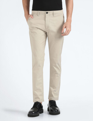 FLYING MACHINE Regular Fit Men Beige Trousers
