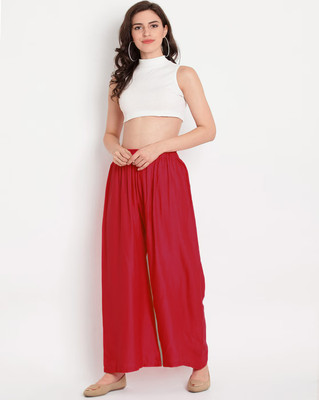 lifeneeds Regular Fit Women Red Trousers