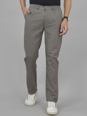 QuaClo Regular Fit Men Grey Trousers