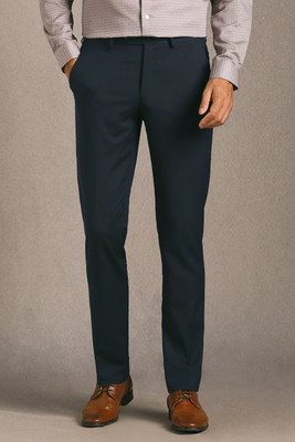 LOUIS PHILIPPE Slim Fit Men Dark Blue Trousers