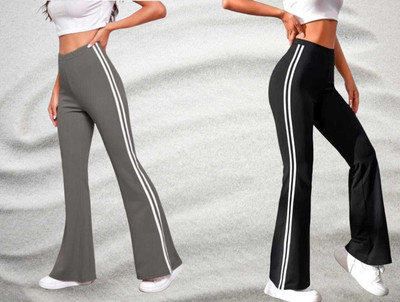 L Fashion Jeans Regular Fit Women Black, Grey Trousers