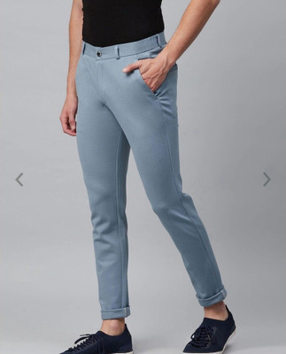 Blends Trendz Regular Fit Men Light Blue Trousers