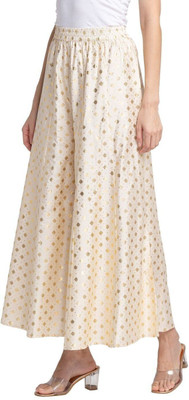 Globus Flared Women White Trousers