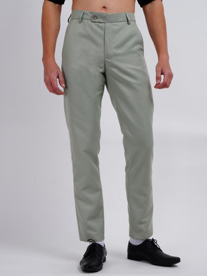 Kundan Regular Fit Men Light Green Trousers