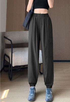 FLOREOS Relaxed Women Black Trousers