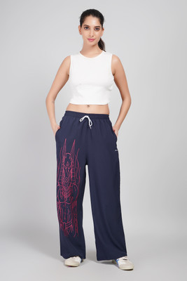 Jhoomantroo Regular Fit Women Dark Blue Trousers