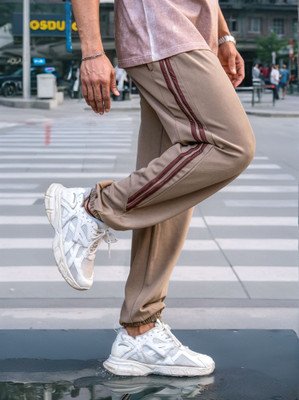 Jump Cuts Regular Fit Men Brown Trousers