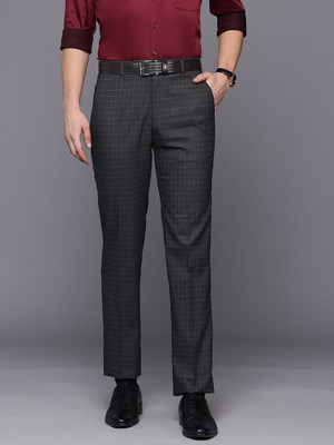 Raymond Regular Fit Men Brown Trousers