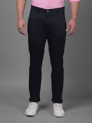 CRIMSOUNE CLUB Regular Fit Men Blue Trousers