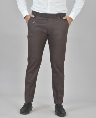 JOE & JOHN Regular Fit Men Brown Trousers