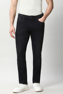 PETER ENGLAND Regular Fit Men Black Trousers