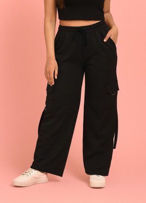 GuptaJiTraders Loose Fit Women Black Trousers