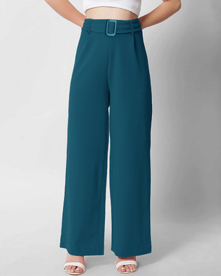 EyeBogler Relaxed Women Blue Trousers