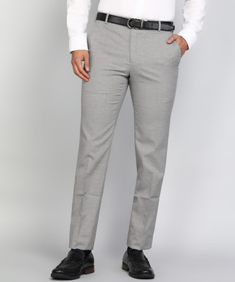 Raymond Slim Fit Men Grey Trousers