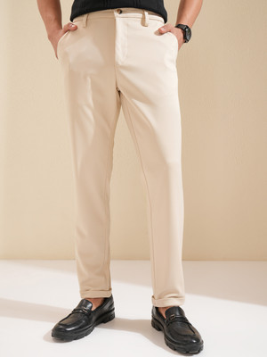 HIGHLANDER Slim Fit Men White Trousers