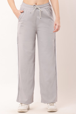 HrCollection Regular Fit Women Grey Trousers