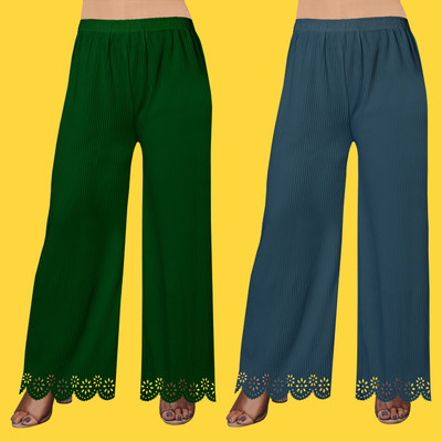 EcoUndies Straight Fit Women Multicolor Trousers