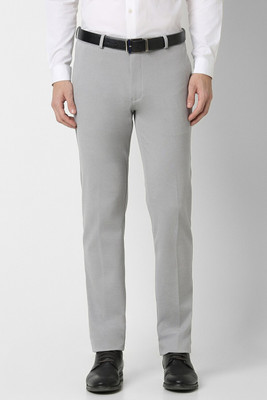 PETER ENGLAND Slim Fit Men Grey Trousers