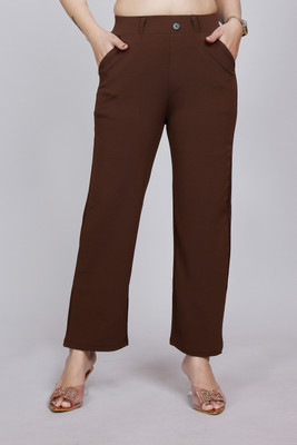 NORTHERN DENIM CO Regular Fit Women Brown Trousers
