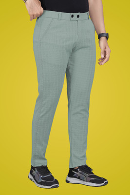 GIBBONTE Regular Fit Men Light Green Trousers