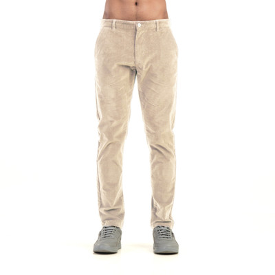 BELANO Slim Fit Men Beige Trousers